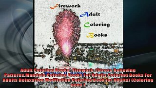 FREE DOWNLOAD  Adult Coloring Books  Firework Stress Relieving PatternsMandala Coloring Books For READ ONLINE