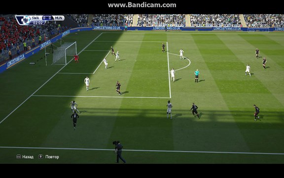 BPL 5 Тур. Суонси - Манчестер Юнайтед. 1:0. Memphis, 3'