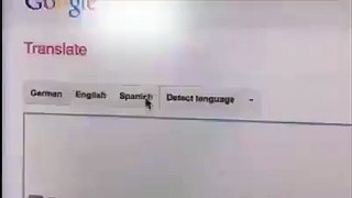 Google translate mit spanischem akzent