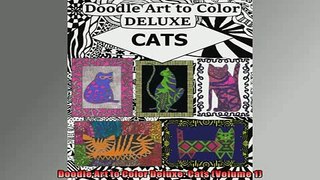 EBOOK ONLINE  Doodle Art to Color Deluxe Cats Volume 1 READ ONLINE