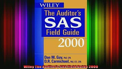 READ book  Wiley The Auditors SAS Field Guide 2000 Full Ebook Online Free