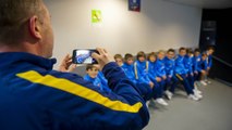 FCB Masia: el Benjamí A visita el plató de l’Hora B