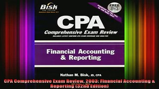 READ FREE Ebooks  CPA Comprehensive Exam Review 2003 Financial Accounting  Reporting 32nd Edition Full Free