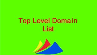 Top Level Domain List - Free Top Level Domain Name .COM