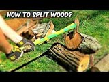 Splitting Firewood with an Axe Proper, Right and Safe Way 2016