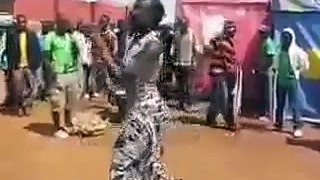 A young lady showing amazing football skills in dribbling