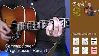 Ma gonzesse - Renaud[Tuto guitare] by Terafab