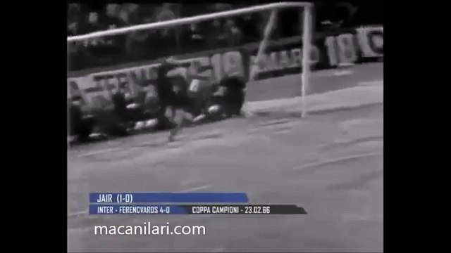 23.02.1966 - 1965-1966 European Champion Clubs' Cup Quarter Final 1st Leg Inter Milan 4-0 Ferencvarosi TC