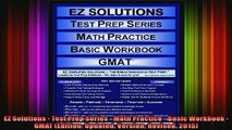 READ book  EZ Solutions  Test Prep Series  Math Practice  Basic Workbook  GMAT Edition Updated Full EBook