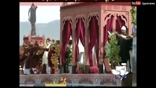 Floats depicting culture of all provinces shown in Pakistan Day Parade
