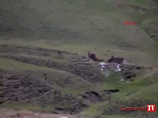 Bombalı aracın imha anı kamerada