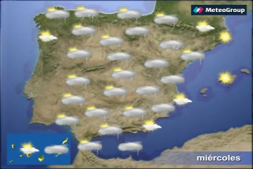 Previsión del tiempo para este miércoles 20 de abril