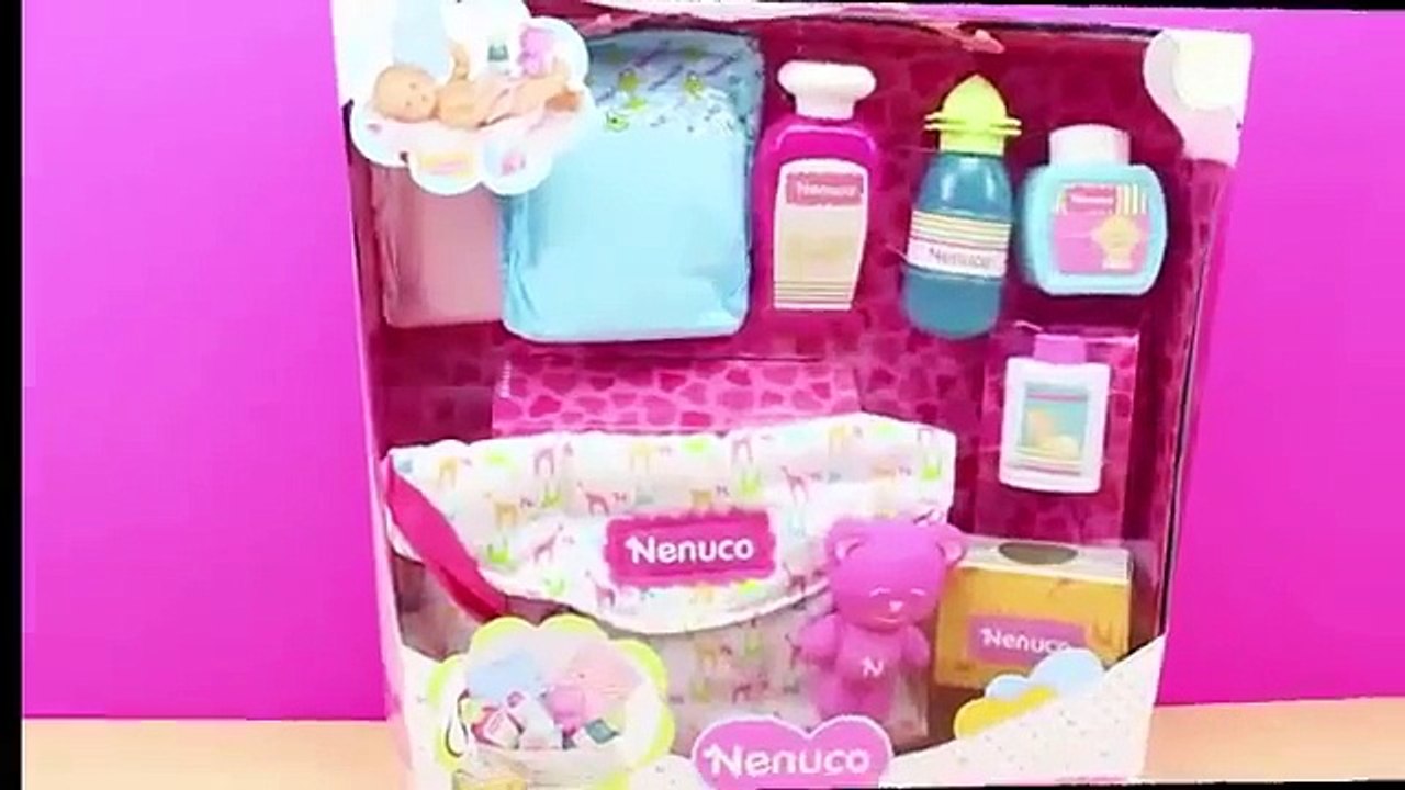 Nenuco Bolso cambiador Famosa Muñeca bebe Nenuco en español Handbag Nenuco Baby Doll