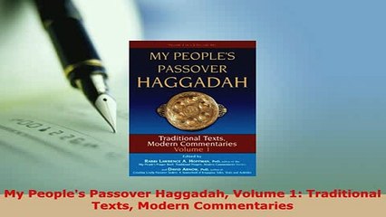 PDF  My Peoples Passover Haggadah Volume 1 Traditional Texts Modern Commentaries Free Books