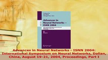Download  Advances in Neural Networks  ISNN 2004 International Symposium on Neural Networks Dalian Free Books