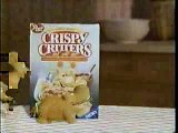 80's CRISPY CRITTERS CEREAL Commercial with spongy animals