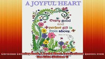READ book  Christian Coloring Book A Joyful Heart Inspirational Quotes from the Bible Volume 1  FREE BOOOK ONLINE