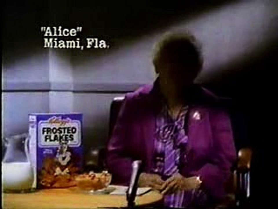 Vintage 1980's Tony Tiger Frosted Flakes Cereal TV Commercial