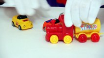 Çocuklar için eğlenceli film - Palyaço Dima - Tren ve arabalar