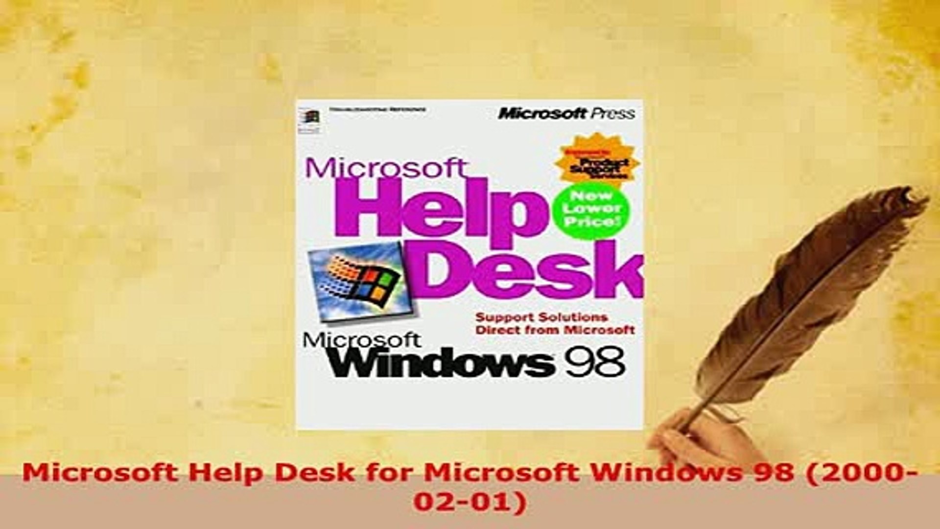 Pdf Microsoft Help Desk For Microsoft Windows 98 20000201 Ebook
