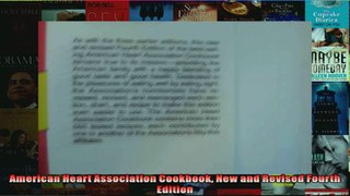 Read  American Heart Association Cookbook New and Revised Fourth Edition  Full EBook