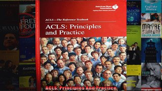 Read  ACLS Principles And Practice  Full EBook