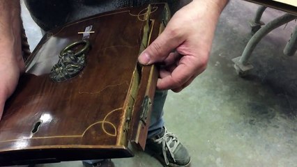 Repairing a antique Georgian sideboard