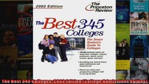 The Best 345 Colleges 2003 Edition College Admissions Guides