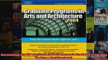 DecisionGdGradPg ArtArch 2004 Petersons Graduate Programs in Arts  Architecture