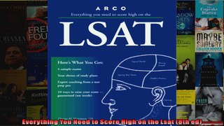Everything You Need to Score High on the Lsat 8th ed