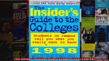 The Insiders Guide to the Colleges 1998 24th ed