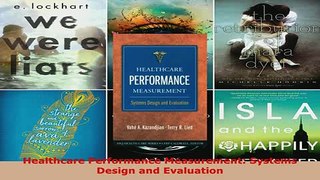 PDF  Healthcare Performance Measurement Systems Design and Evaluation  EBook
