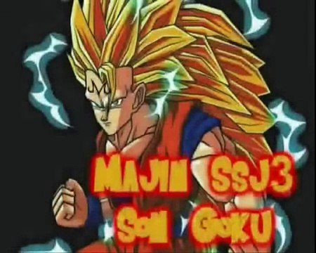 Dragon ball z PowerLevels Majin goku ssj3 vs Super buu