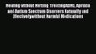 Read Healing without Hurting: Treating ADHD Apraxia and Autism Spectrum Disorders Naturally