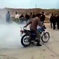Biker stunts