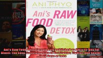 Read  Anis Raw Food Detox previously published as Anis 15Day Fat Blast The Easy Satisfying Full EBook Online Free