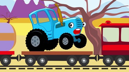 Поезд сбивает машины мультик