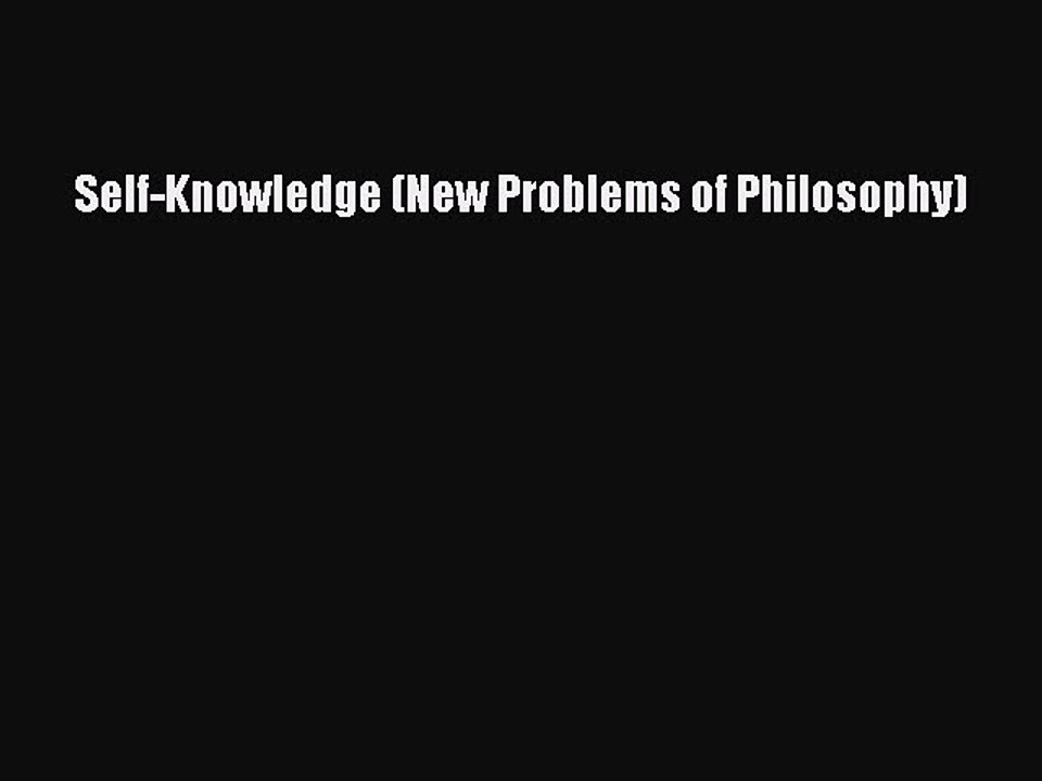 Knowledge (New Problems of Philosophy)  EBook