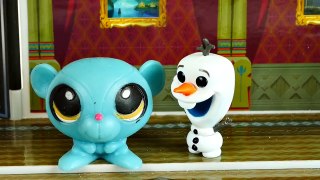 Olafs Castle Hotel Frozen Dance Party Hello Kitty Peppa Pig LPS Sunil Nevla Toy Play Doh