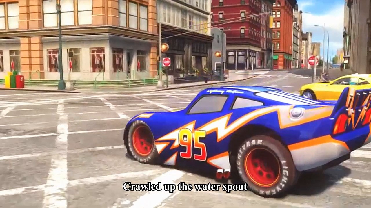 Spiderman vs Hulk Kids Songs ♪ The Eensy Weensy Spider♪ ADVENTURE McQueen Cars