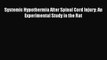 Download Systemic Hypothermia After Spinal Cord Injury: An Experimental Study in the Rat PDF