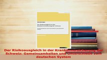 PDF  Der Risikoausgleich in der Krankenversicherung der Schweiz Gemeinsamkeiten und Read Online