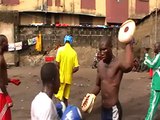 MOJEED OKEDARA TRAINING WITH YOUNG YOUNG BOXER IN HIS BOXING CLUB IN AFRICAN