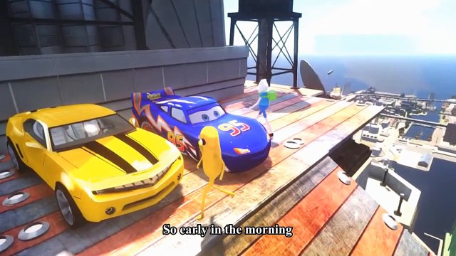 Spiderman Songs Nursery ♪ This is the Way we Laugh and Play ♪ McQueen Cars! Custom Blue McQueen Color