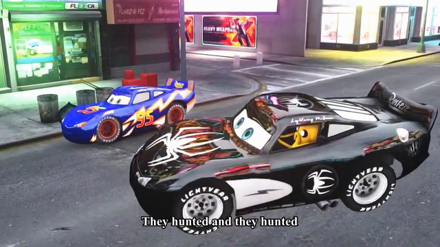 Spiderman Songs Nursery ♪ Three Farmers Went a Hunting ♪ McQueen Cars! Custom Blue McQueen Color