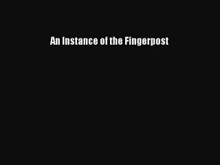 PDF An Instance of the Fingerpost Free Books