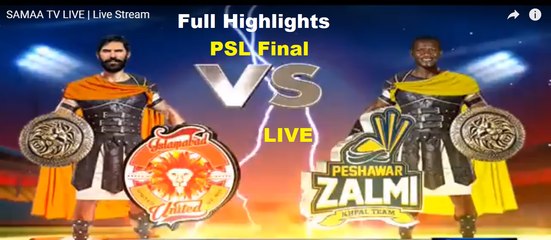 Peshawar Zalmi Vs Islamabad United - PSL Final Full Highlights - National Stadium, Karachi - March 25, 2018