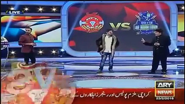 Pakistani TV Host fighting with Comedians on Live PSL show_ Umar Sharif speechless