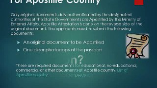 What is Documents required for Certificate Attestation