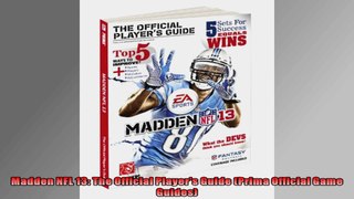 Madden NFL 13 The Official Players Guide Prima Official Game Guides